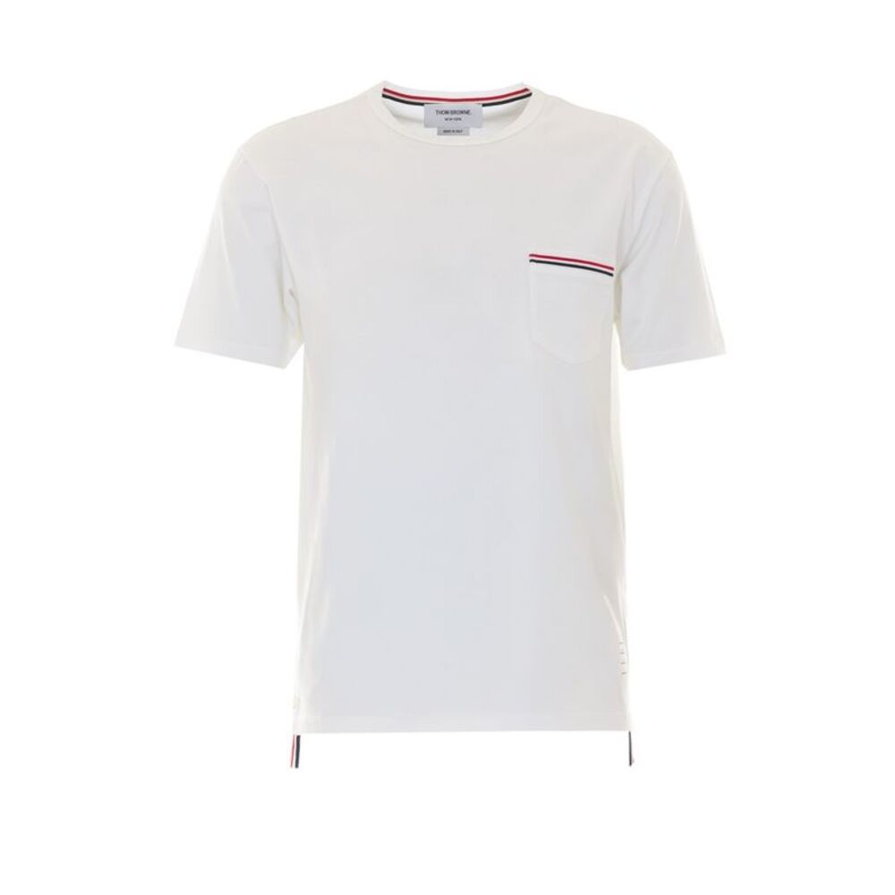 Thom Browne Men Stripe Logo T-Shirt
